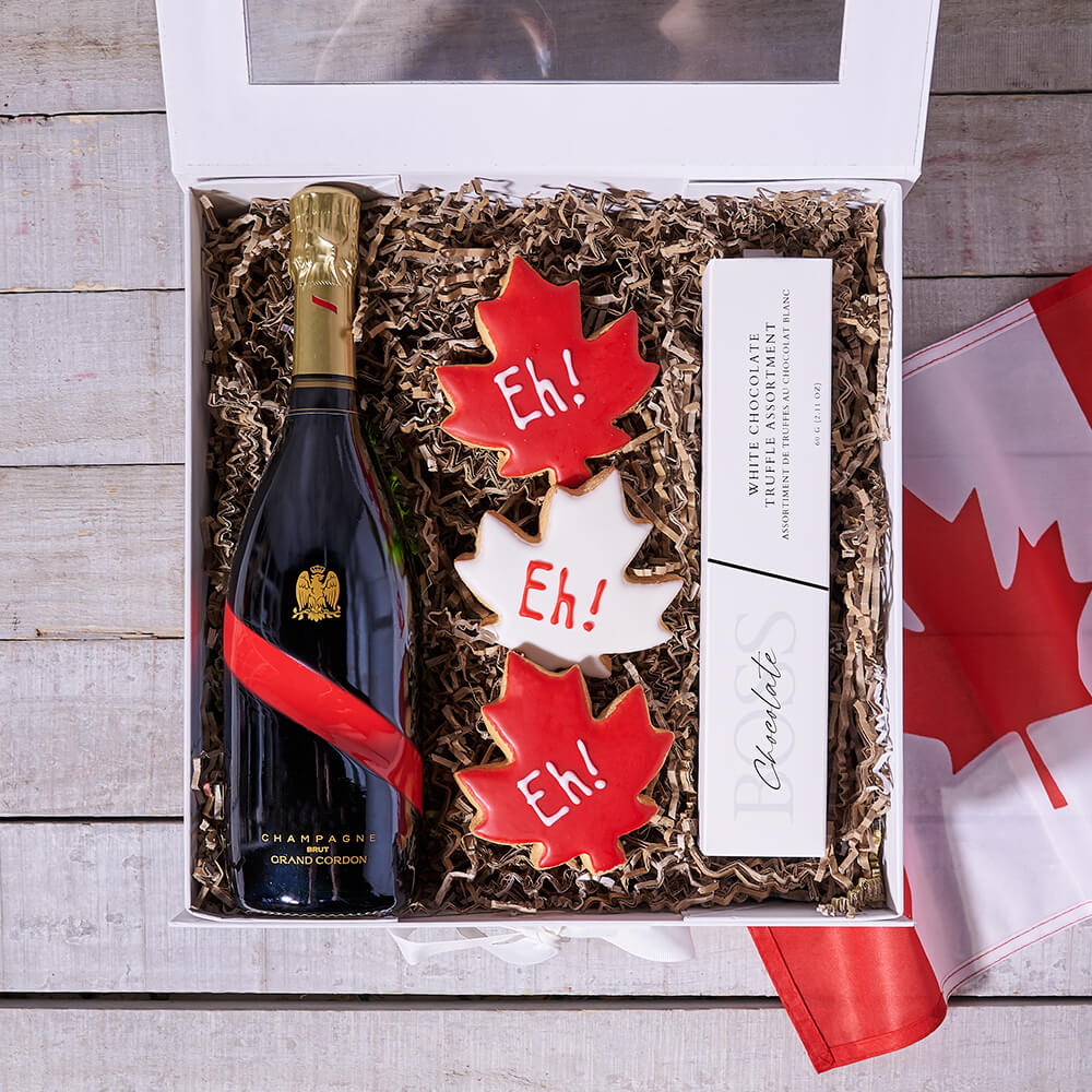 Canada Day Champagne & Chocolate Box