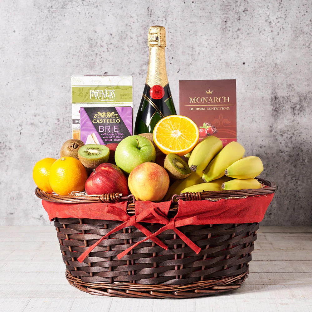 Champagne & Fruit Salad Basket
