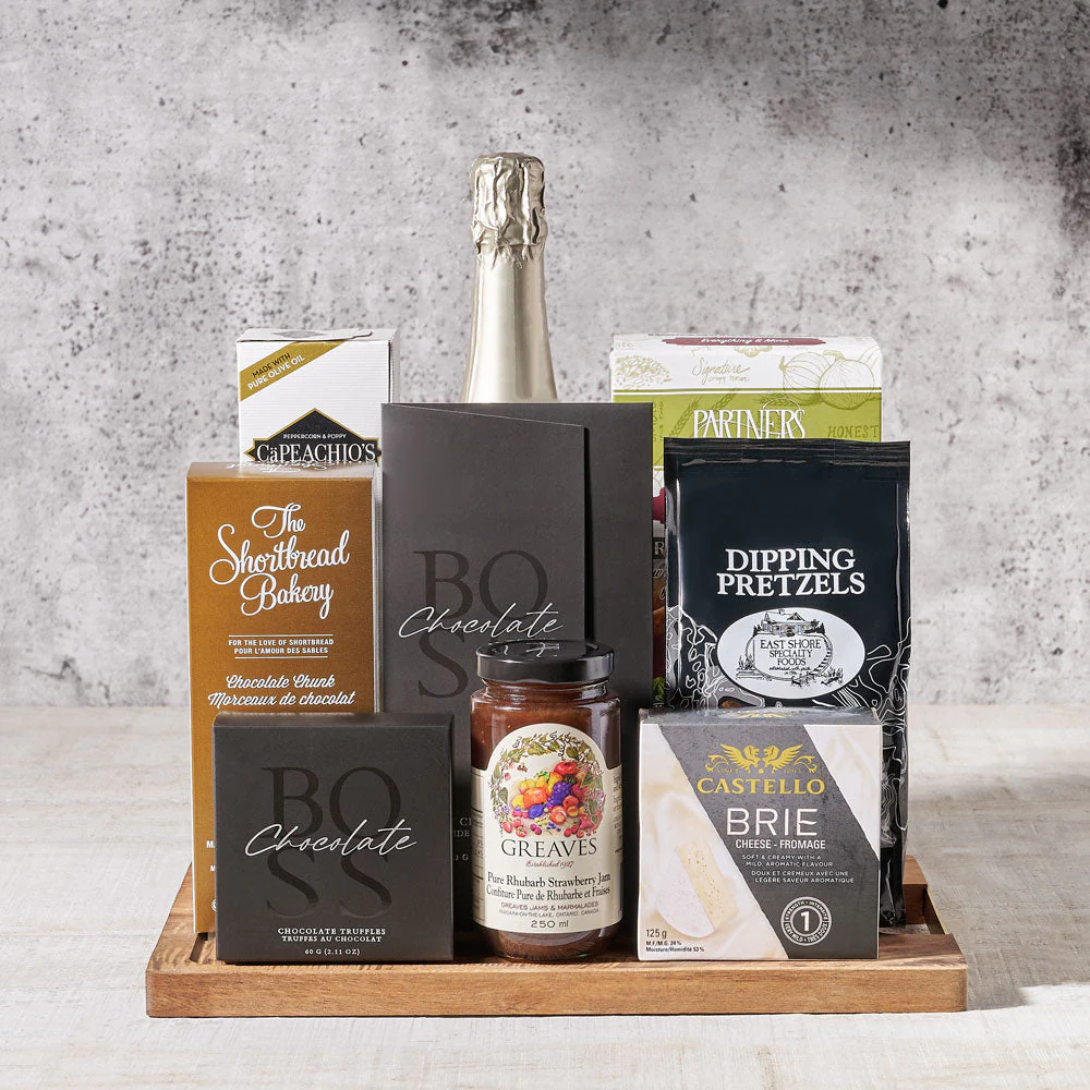 Champagne and Appetizer Cheese Board