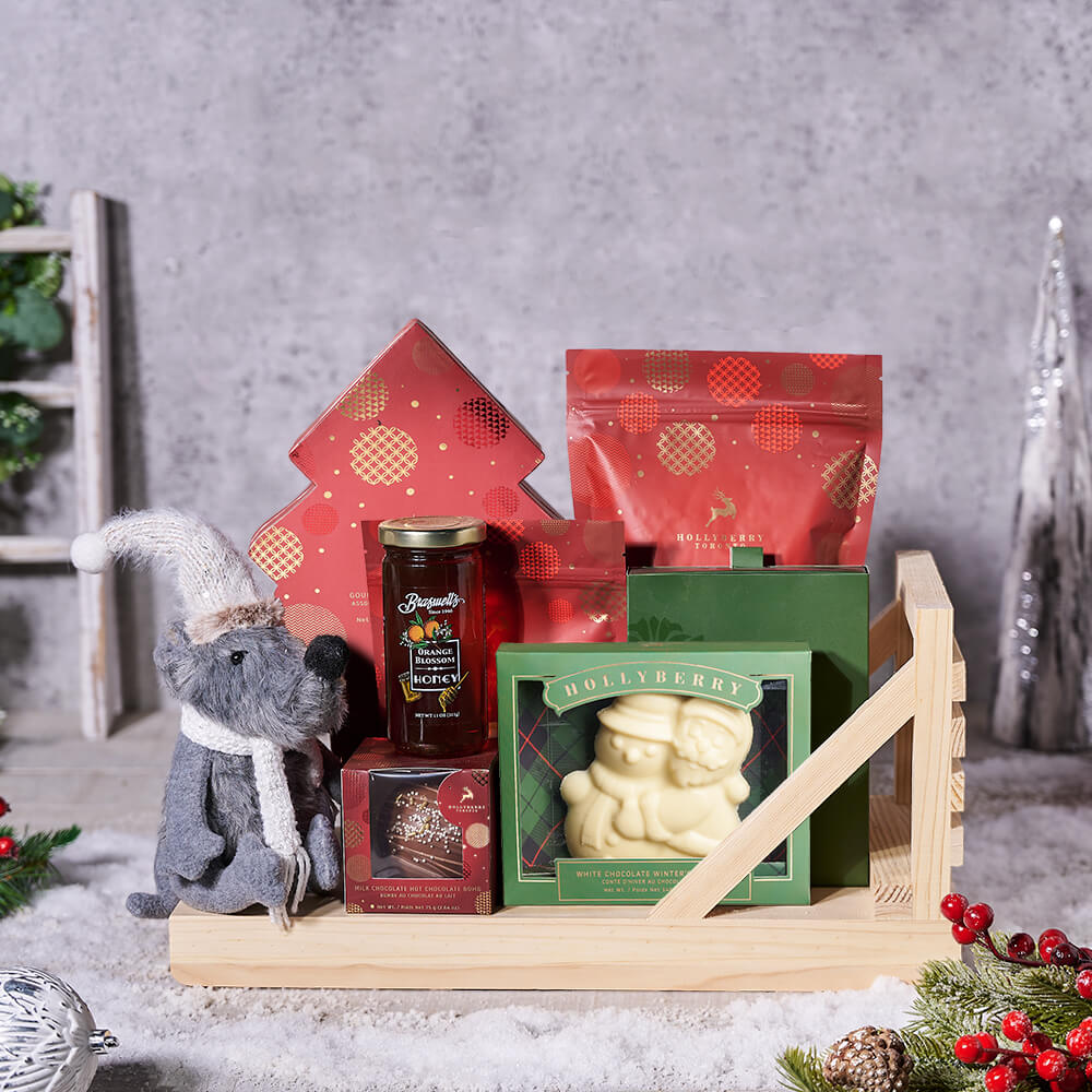 Christmas Sleigh Gift Basket