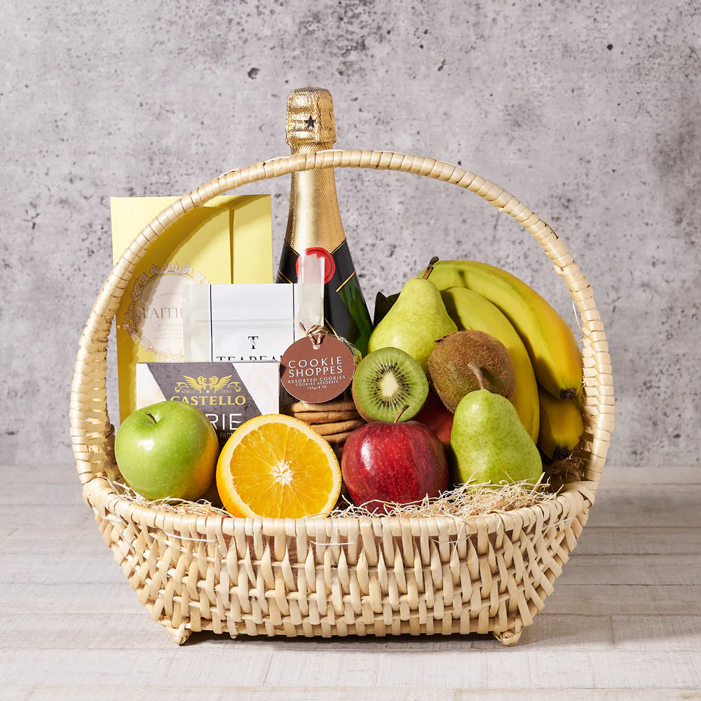 Garden Champagne Shop Basket
