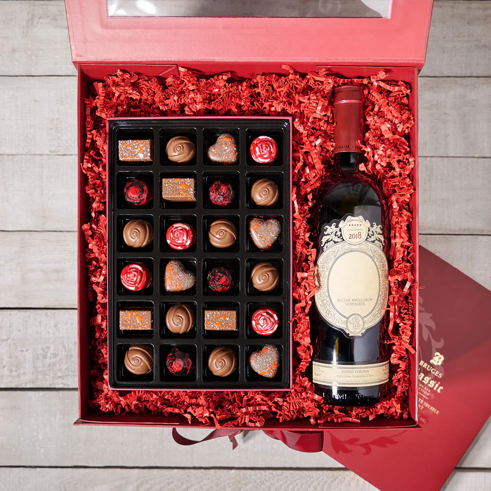 "L is for Love"� Wine & Chocolate Gift Set
