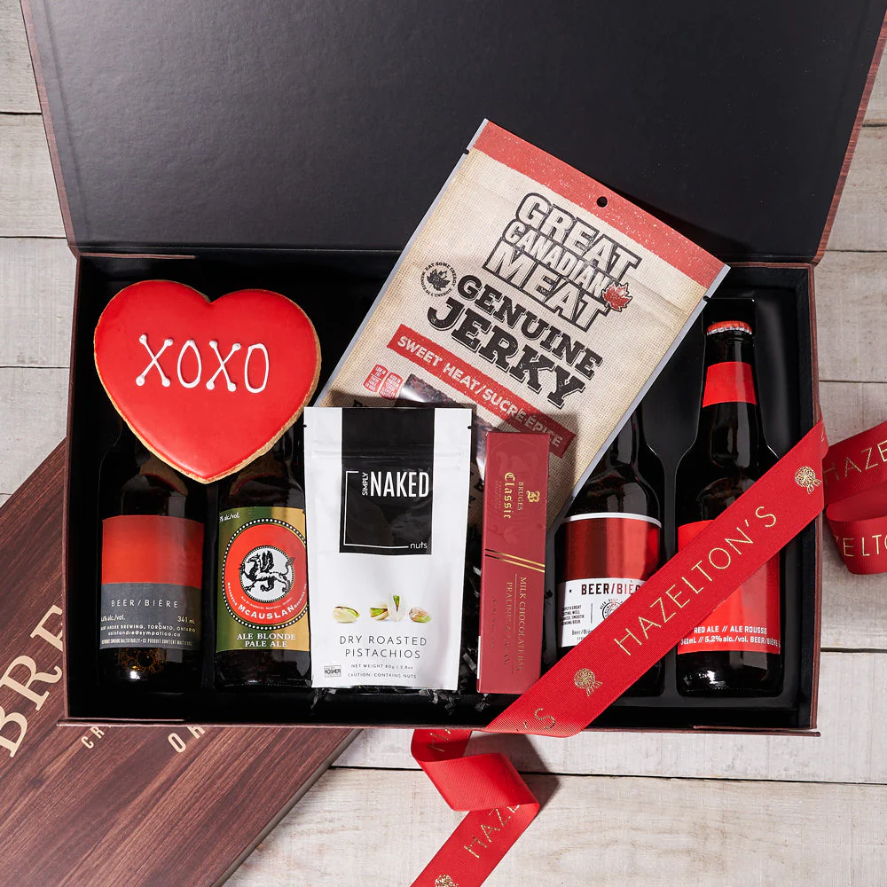 Romantic Beer & Treat Gift Basket