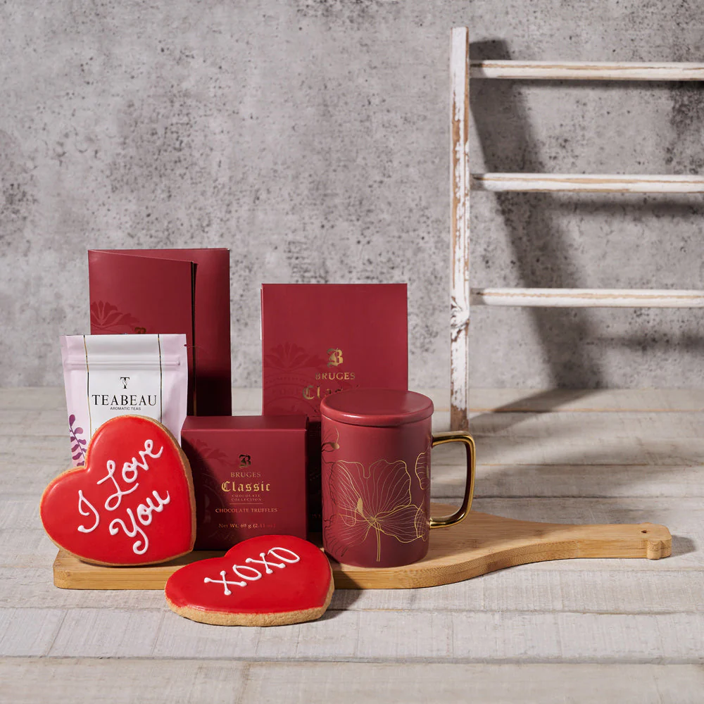 Romantic Morning Valentine's Day Gift Basket