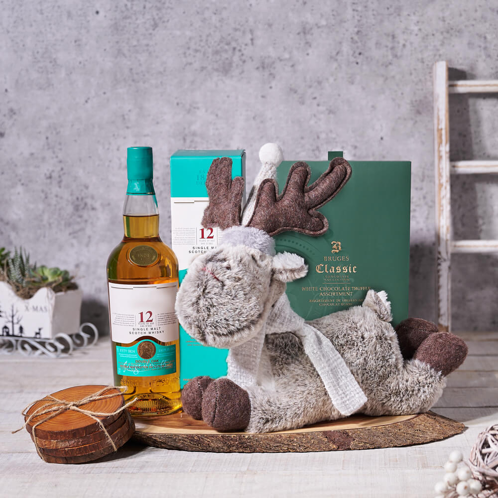 Rudolph's Liquor & Snacking Gift Basket
