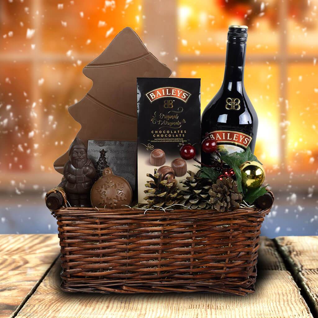 Santa's Village Liquor Gift Basket