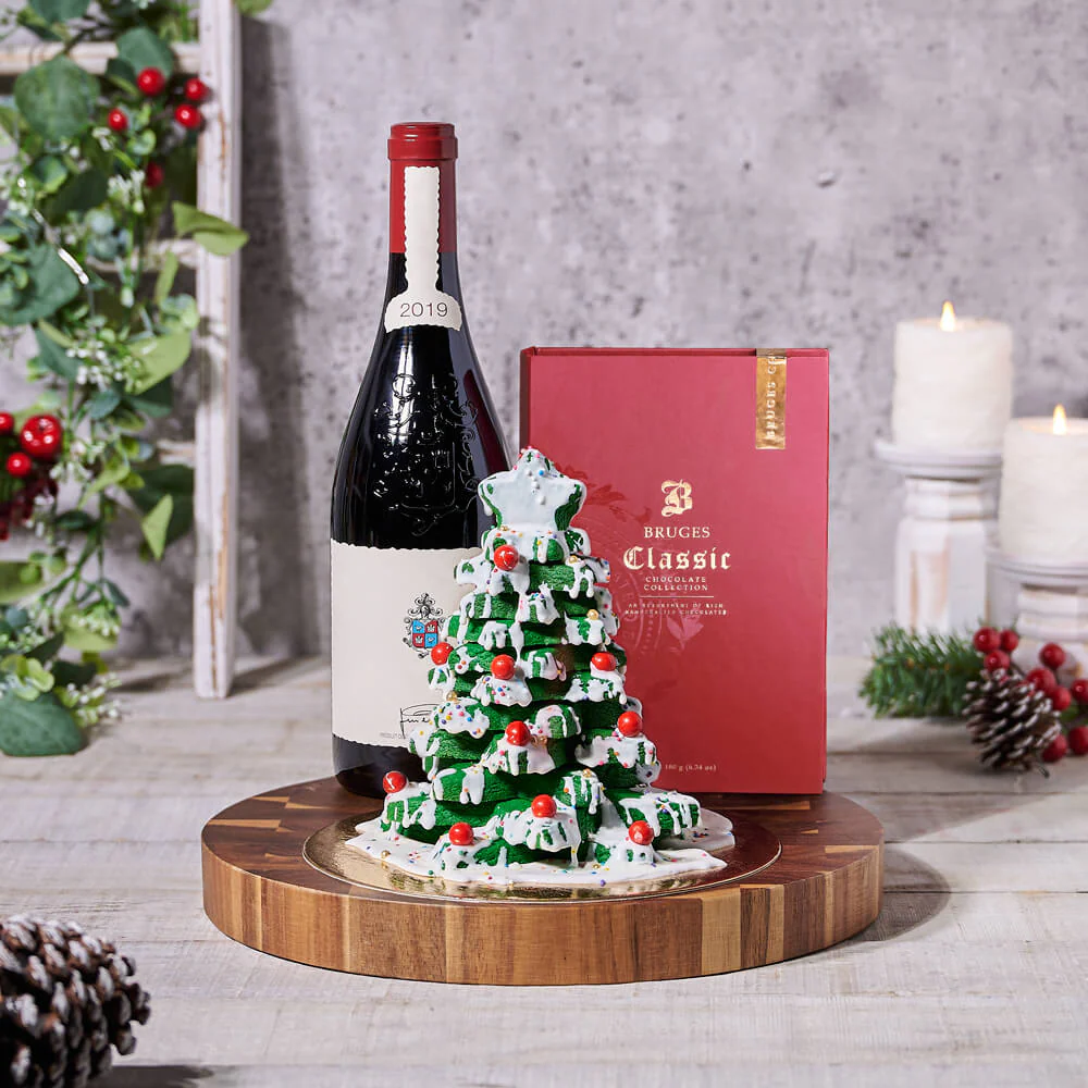 Santa's Wine & Chocolate Gift