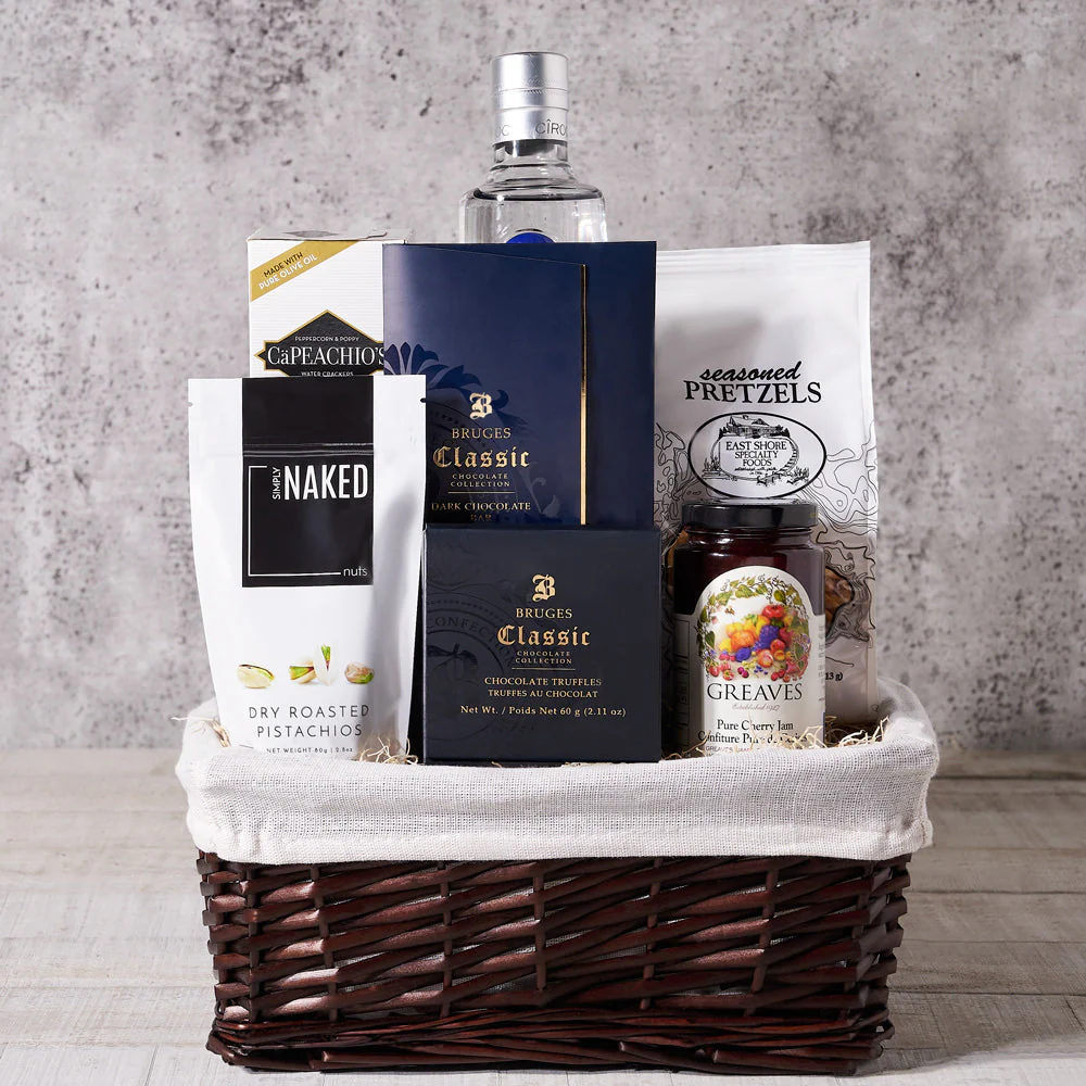 The Good Spirits Gourmet Gift Basket