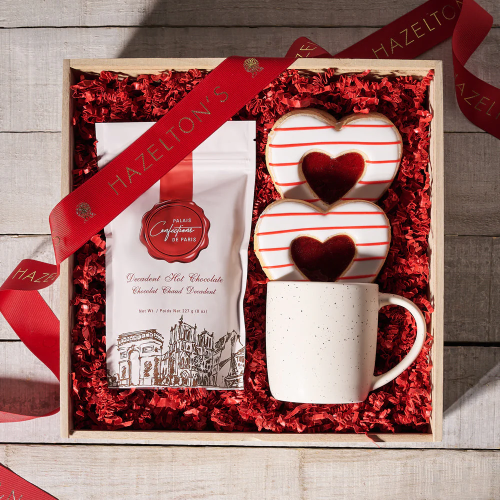 Valentine's Day Hot Chocolate & Cookies Gift Set