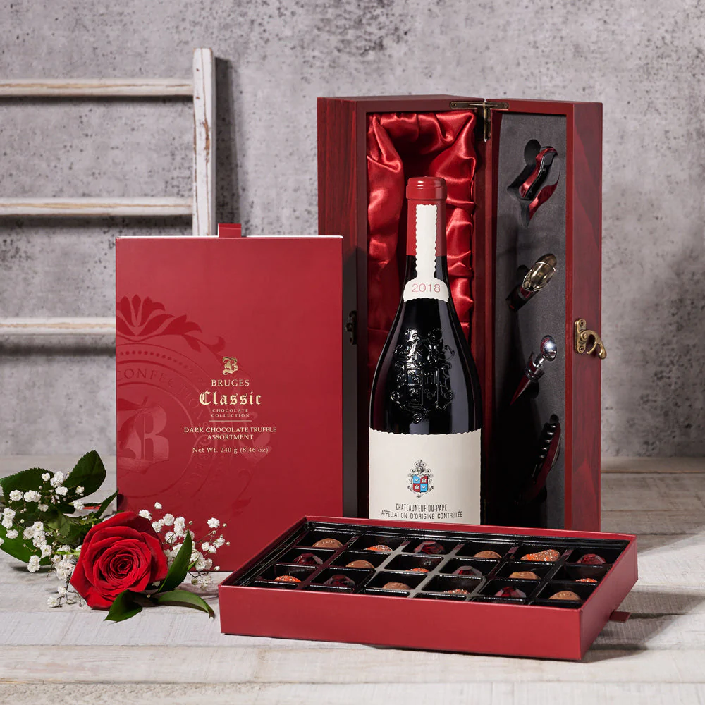Wine & Chocolate Pairings Valentine's Gift Set